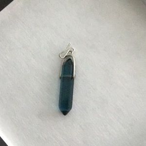 Alex and Ani Blue Zircon Spike Necklace Pendant, December